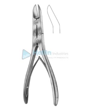 Ruskin-Liston Bone Cutting Forceps Curved on flat M/Action 18.5cm/7¼"