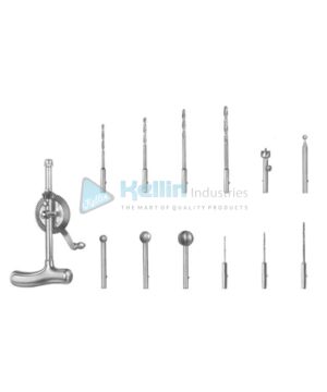 Stille Hand Drills Complete Set with 12 Bits, Fig. 1-12