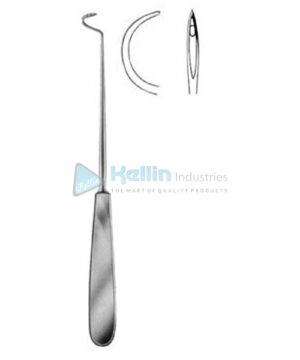 Deschamps-Standard Ligature Needles Sharp 20cm/8" Left