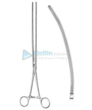 Scudder Atrauma Intestinal Forceps TC Atrauma BJ Curved 33cm/13"