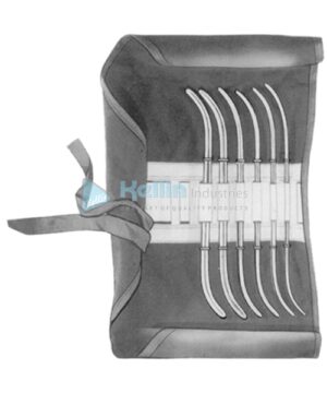 Hank Uterine Dilators Set of 6 Pieces in Pouch