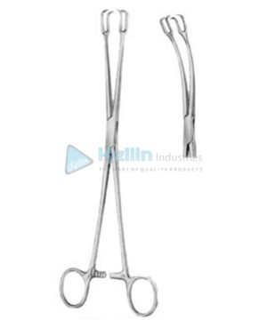 Schroeder Tenaculum Forceps BJ 2:2 Curved on Flat 20cm/8"