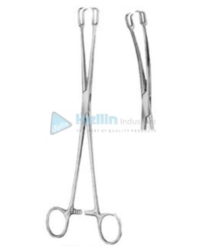 Schroeder Tenaculum Forceps BJ 2:2 Curved Sideway 24cm/9½"