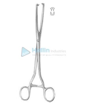 Museux Tenaculum Forceps BJ 2:2 Straight 6mm 24cm/9½"