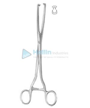 Museux Tenaculum Forceps BJ 2:2 Straight 8mm 24cm/9½"