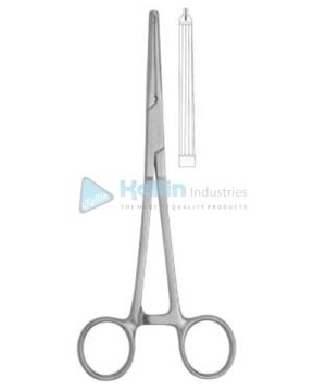 Gwilliam Hysterectomy Forceps Longitudinal Serrated Jaws, Straight 1x2 Teeth 20cm/8"