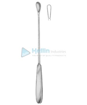 Gourdet Uterine Curettes 6mm 28cm/11" Fig # 1