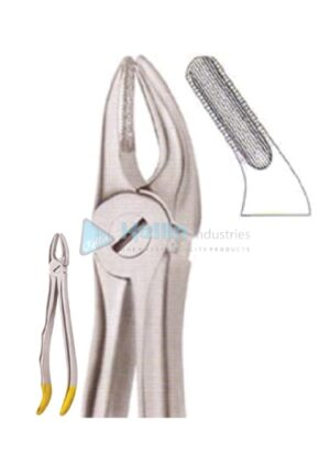 Diamond Coated Ergo Grip Tooth Extracting Forceps Fig 1