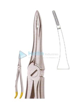 Diamond Coated Ergo Grip Tooth Extracting Forceps Fig 49