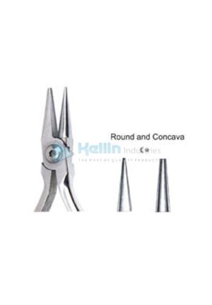 Round and Concava, Wire Bending Plier TC 12cm/4¾"