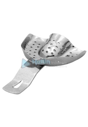 Perforated Impression Tray Without Rim Lock For Toothed Upper Jaws 66mm-52mm