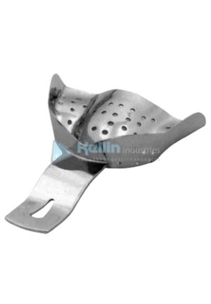 Ehricke Stainless Steel Perforated Impression Tray Without Rim Lock For Partially Toothed Upper Jaws OP 62mm-50mm