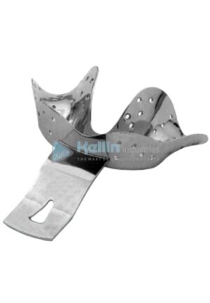 Ehricke Stainless Steel Perforated Impression Tray Without Rim Lock For Partially Toothed Lower Jaws UP 70mm-55mm