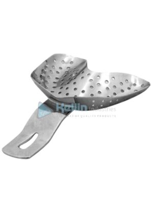 Ehricke Stainless Steel Perforated Impression Tray Without Rim Lock For Edentulous Upper Jaws OP 68mm-53mm