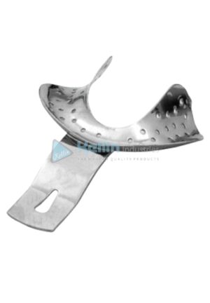 Ehricke Stainless Steel Perforated Impression Tray Without Rim Lock For Edentulous Lower Jaws UU 70mm-48mm