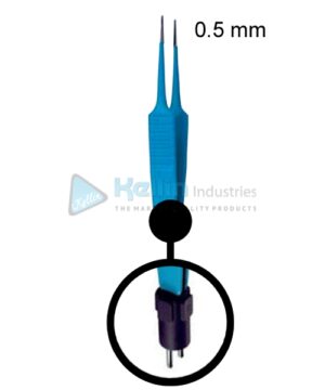 Jeweler Bipolar Forceps Fig #5 US Plug Width Of Tips 0.5 mm, 11cm/4 1/2 "