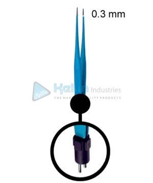 Bipolar Forceps Straight US Plug Width Of Tips 0.3 mm, 15cm/6 "