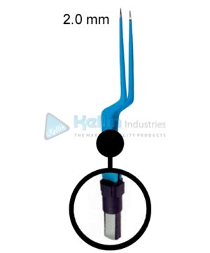 Bayonet Bipolar Forceps Straight EU Plug Width Of Tips 2.0 mm, 20cm/8 "
