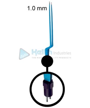Bayonet Bipolar Forceps Straight US Plug Width Of Tips 1.0 mm, 22cm/8 3/4 "
