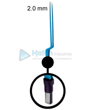 Bayonet Bipolar Forceps Straight EU Plug Width Of Tips 2.0 mm, 22cm/8 3/4 "