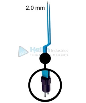 Bayonet Bipolar Forceps Straight US Plug Width Of Tips 2.0 mm, 22cm/8 3/4 "