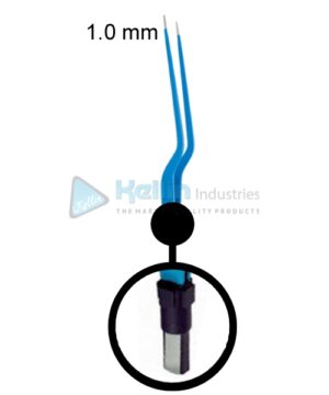 Bayonet Bipolar Forceps Straight EU Plug Width Of Tips 1.0 mm, 20cm/8 "