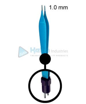 Adson Bipolar Forceps Straight US Plug Width Of Tips 1 mm, 12cm/4 3/4 "