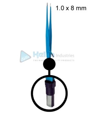 Irrigation Bipolar Forceps Straight EU Plug Width Of Tips 1.0 x 8 mm, 18cm/7 "