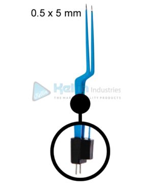 Bayonet Irrigation Bipolar Forceps Straight US Plug Width Of Tips 0.5 x 5 mm, 18cm/7 "