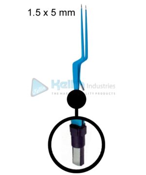 Bayonet Irrigation Bipolar Forceps Straight EU Plug Width Of Tips 2.0 x 8 mm, 18cm/7 "