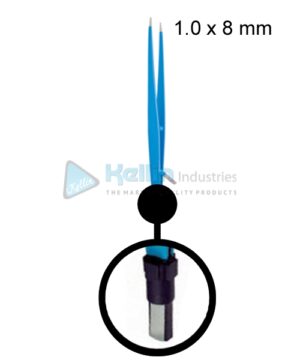Irrigation Bipolar Forceps Straight EU Plug Width Of Tips 1.0 x 8 mm, 18cm/7 "