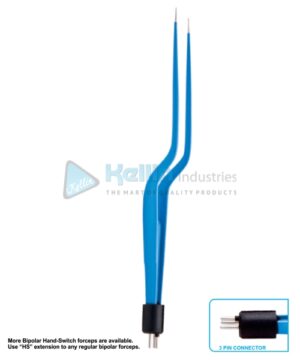 Jansen Bayonet Bipolar Hand-Switch Forceps 20cm/8 "