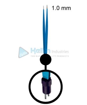 Cushing Plastic & Reconstructive Forceps EU Plug Width Of Tips 1.0 mm, 19cm/7 1/2 "