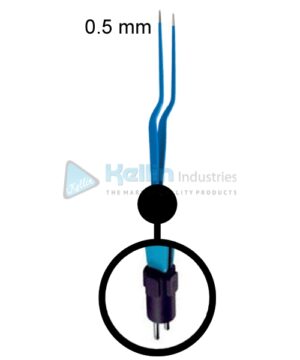 Jansen Bayonet Neurosurgical Bipolar Forceps US Plug Width Of Tips 0.5 mm, 16cm/6 1/4 "