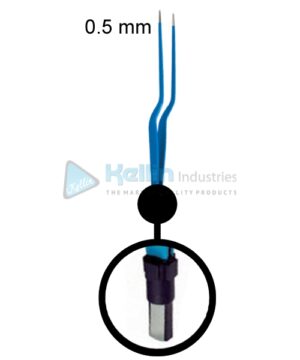 Jansen Bayonet Neurosurgical Bipolar Forceps EU Plug Width Of Tips 0.5 mm, 20cm/8 "