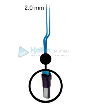 Yasargil Bayonet Neurosurgical Bipolar Forceps EU Plug Widht Of Tips 2.0 mm, 20cm/8 "