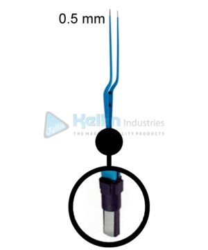 Hardy Bayonet Neurosurgical Bipolar Forceps EU Plug Width Of Tips 0.5 mm, 21.5cm/8 1/2 "