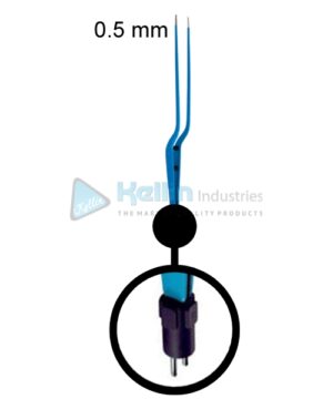 Hardy Bayonet Neurosurgical Bipolar Forceps US Plug Width Of Tips 0.5 mm, 21.5cm/8 1/2 "