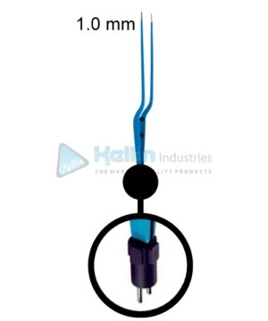 Hardy Bayonet Neurosurgical Bipolar Forceps US Plug Width Of Tips 1.0 mm, 21.5cm/8 1/2 "