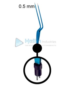 Hardy Bayonet Neurosurgical Bipolar Forceps US Plug Width Of Tips 0.5 mm, 21.5cm/8 1/2 "
