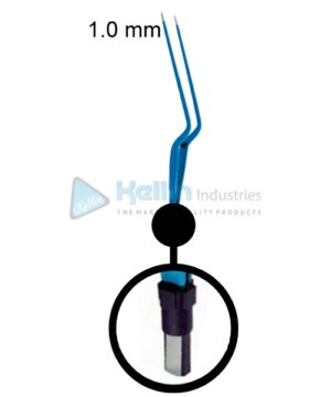 Hardy Bayonet Neurosurgical Bipolar Forceps EU Plug Width Of Tips 1.0 mm, 21.5cm/8 1/2 "