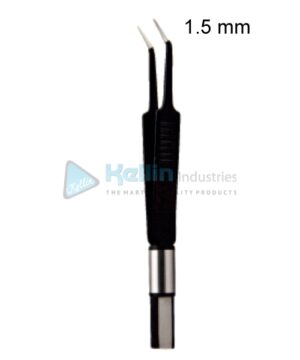 Jeweler Non-Stick Bipolar Forceps #5 Angled EU Plug Width Of Tips 1.5 mm, 11cm/4 1/2 "