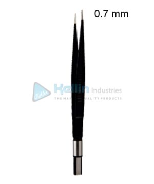 Non-Stick Bipolar Forceps Straight EU Plug Width Of Tips 0.7 mm, 15cm/6 "