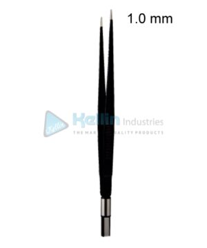 Non-Stick Bipolar Forceps Straight EU Plug Width Of Tips 1.0 mm, 18cm/7 "