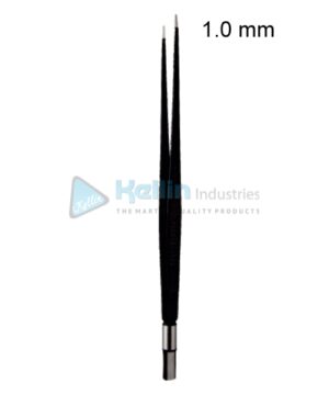 Non-Stick Bipolar Forceps Straight EU Plug Width Of Tips 1.0 mm, 20cm/8 "