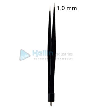 Non-Stick Bipolar Forceps Straight US Plug Width Of Tips 1.0 mm, 20cm/8 "