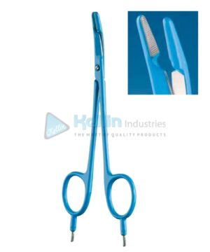 Bipolar Clamp Scissors Curved 14cm/5 1/2 "
