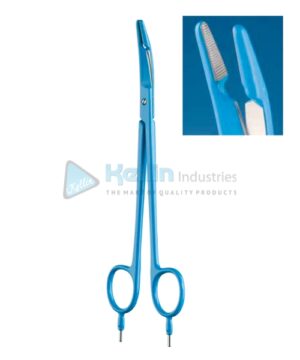 Bipolar Clamp Scissors Curved 19cm/7 1/2 "