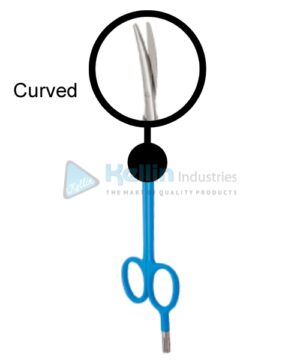 Turner Warwick Diathermy Scissor Curved 18 cm/7 "