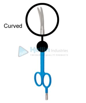 Surgical Diathermy Scissor Curved 18 cm/7 "